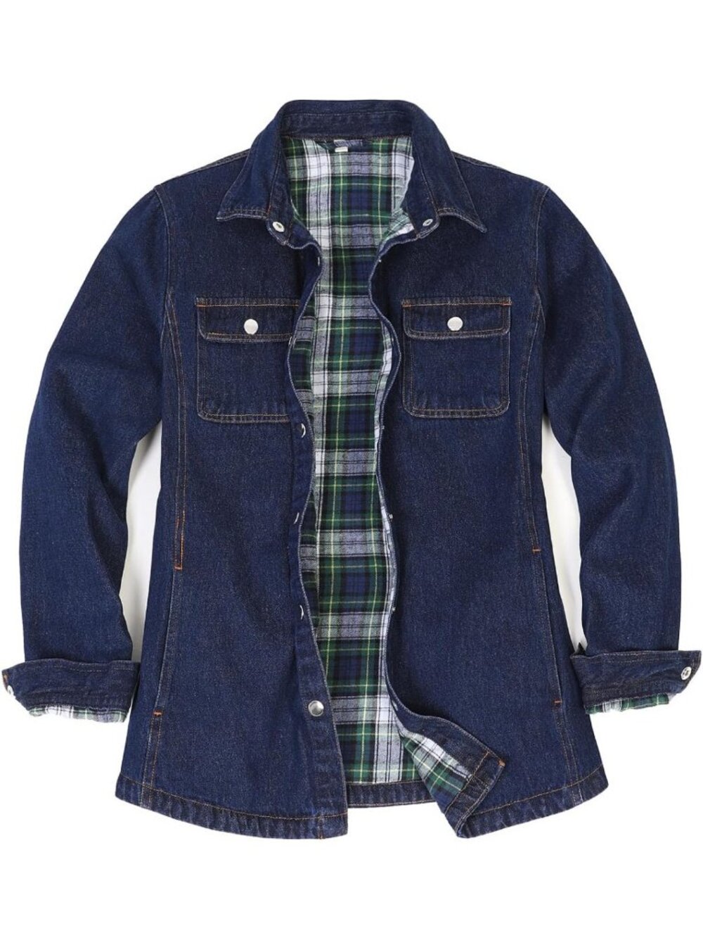 Cozy Flannel Lined Denim Jacket for Women | Stylish Layering Essential